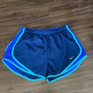 NIKE DRI-FIT tricolor blue shorts